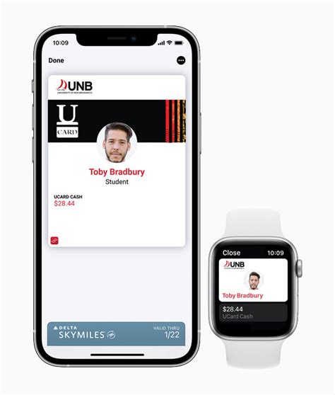 student id on apple watch